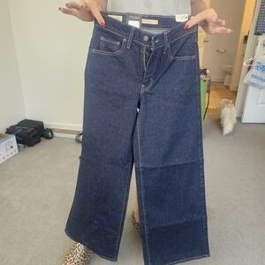 Levi's Dark Indigo Wide-Leg Women's Jeans